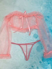 Load image into Gallery viewer, Sheer Lingerie Set
