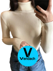 Load image into Gallery viewer, Long Sleeve Turtleneck Sweater
