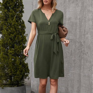 V-neck Dress