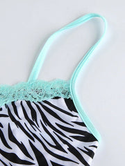 Load image into Gallery viewer, Zebra Print Crop Tank
