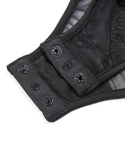 Load image into Gallery viewer, Black Sheer Bodysuit
