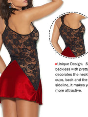Load image into Gallery viewer, Lace Satin Nightgown
