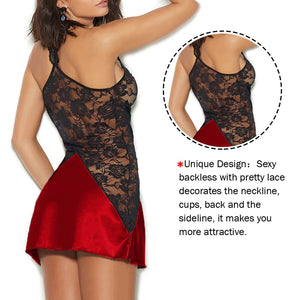 Lace Satin Nightgown