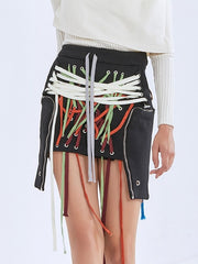 Load image into Gallery viewer, Patchwork Laced Skirt
