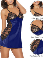 Load image into Gallery viewer, Lace Satin Nightgown
