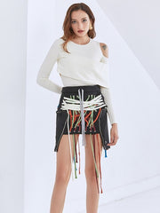 Load image into Gallery viewer, Patchwork Laced Skirt
