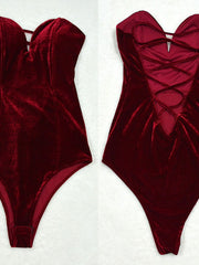 Load image into Gallery viewer, Velvet Bodysuit
