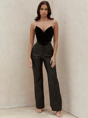 Load image into Gallery viewer, Faux Leather Pants W/ Pockets
