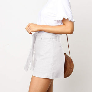 Shorts with Tied Waist