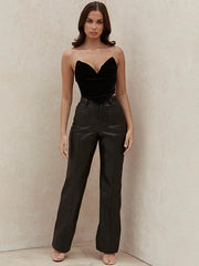 Load image into Gallery viewer, Faux Leather Pants W/ Pockets
