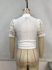 Load image into Gallery viewer, Sheer Sleeve Blouse
