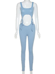 Load image into Gallery viewer, Four Point Lace Ties Bodycon Bodysuit
