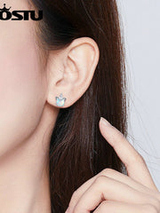 Load image into Gallery viewer, Sterling Silver Unicorn Stud Earrings
