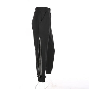 Pants With Leg Side Zipper