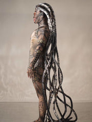 Load image into Gallery viewer, Snake Alien costume
