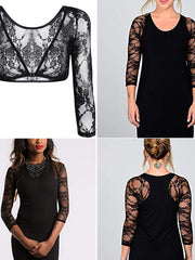 Load image into Gallery viewer, Sheer Lace Shrug

