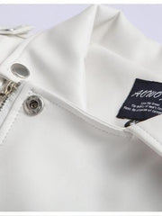 Load image into Gallery viewer, White Faux Leather Jacket
