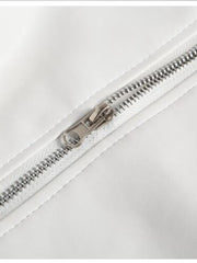 Load image into Gallery viewer, White Faux Leather Jacket
