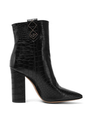 Load image into Gallery viewer, Faux Leather High Heel Ankle Boots
