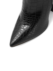 Load image into Gallery viewer, Faux Leather High Heel Ankle Boots
