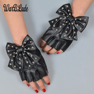 Faux Leather Gloves