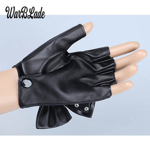 Faux Leather Gloves