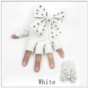 Faux Leather Gloves