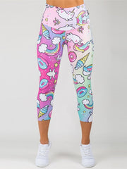 Load image into Gallery viewer, Rainbow Unicorn Leggings
