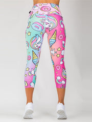 Load image into Gallery viewer, Rainbow Unicorn Leggings
