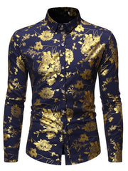 Load image into Gallery viewer, Flower Print Long Sleeve Shirt
