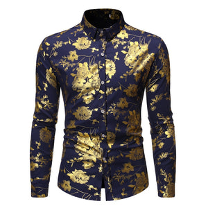 Flower Print Long Sleeve Shirt