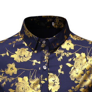 Flower Print Long Sleeve Shirt