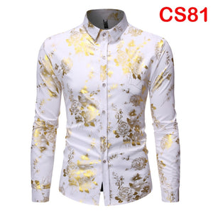 Flower Print Long Sleeve Shirt