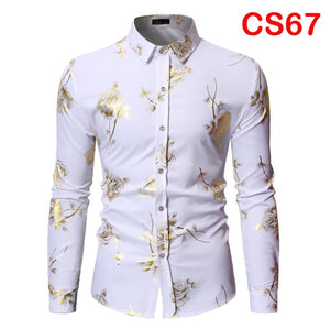 Flower Print Long Sleeve Shirt