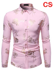Load image into Gallery viewer, Flower Print Long Sleeve Shirt
