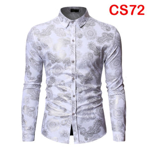 Flower Print Long Sleeve Shirt