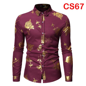 Flower Print Long Sleeve Shirt