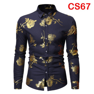 Flower Print Long Sleeve Shirt