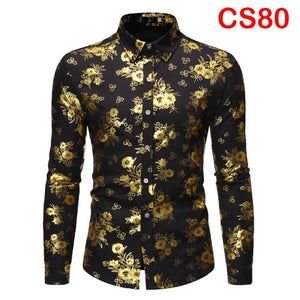 Flower Print Long Sleeve Shirt