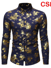 Load image into Gallery viewer, Flower Print Long Sleeve Shirt
