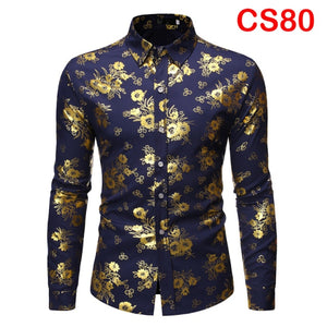 Flower Print Long Sleeve Shirt