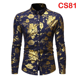 Flower Print Long Sleeve Shirt