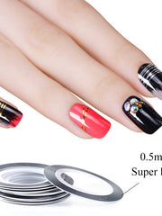 Load image into Gallery viewer, Striped Nail Stickers
