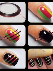 Load image into Gallery viewer, Striped Nail Stickers
