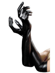 Load image into Gallery viewer, Long Faux Leather Gloves
