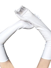 Load image into Gallery viewer, Long Faux Leather Gloves
