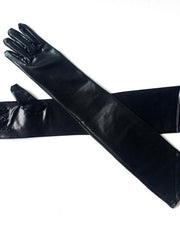Load image into Gallery viewer, Long Faux Leather Gloves
