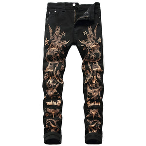 Print Graphic Jeans