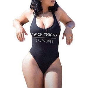 THICK THIGHS SAVE LIVES One Piece Swimsuit