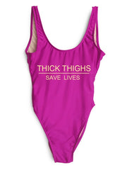 Load image into Gallery viewer, THICK THIGHS SAVE LIVES One Piece Swimsuit
